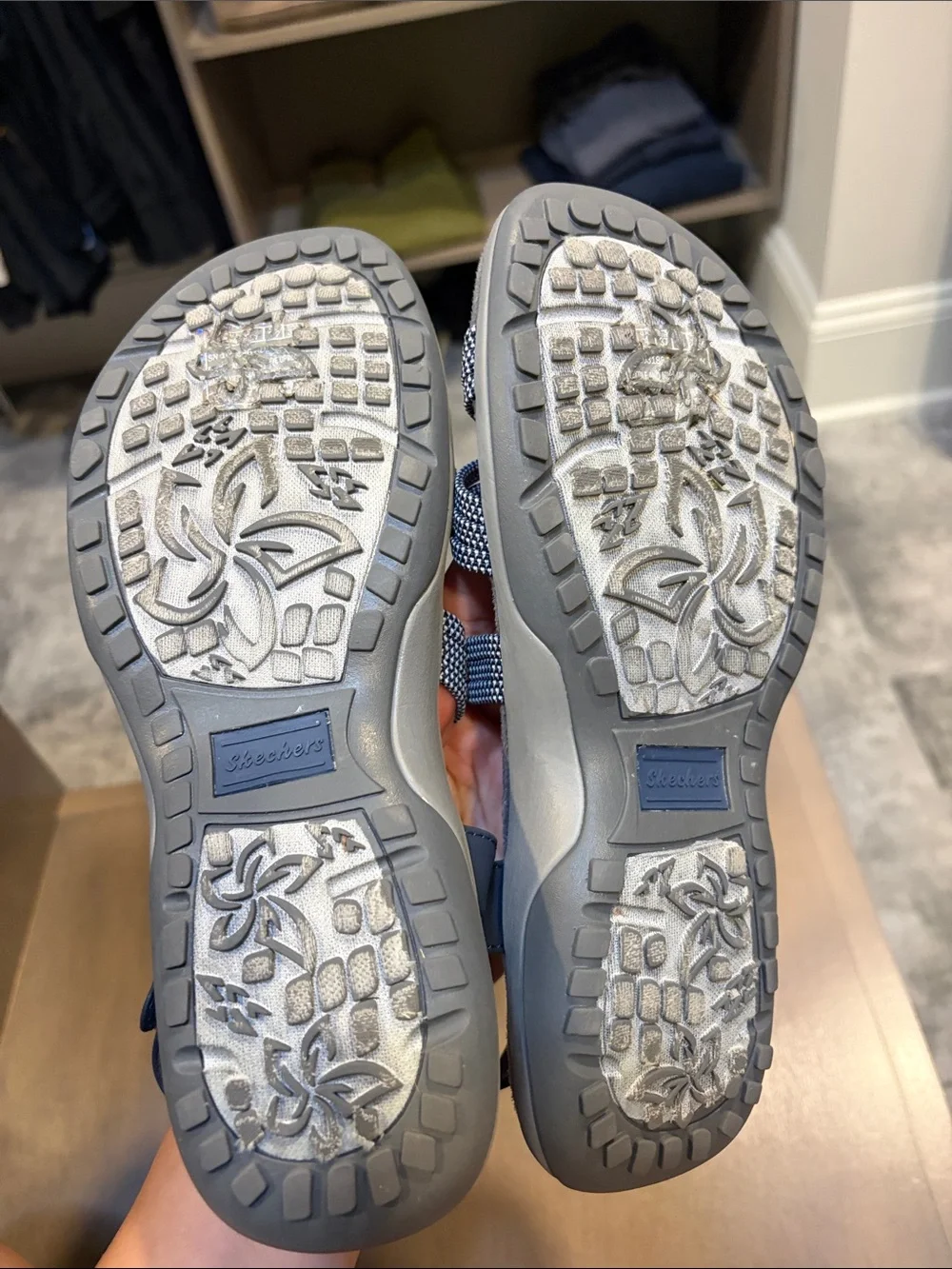 Women’s Sketchers Navy Sandals